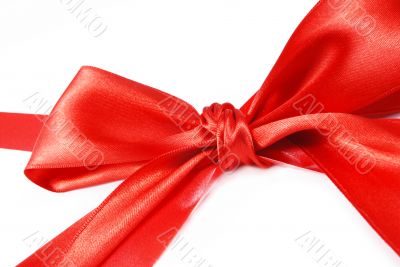 red holiday bow
