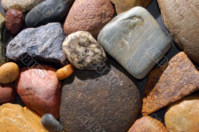 abstract background with colorful stones
