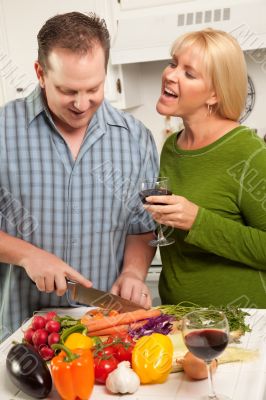 Happy Couple Enjoying An Evening