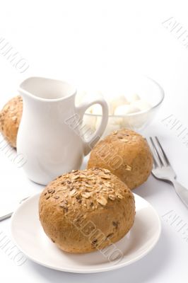 bread and mozzarella