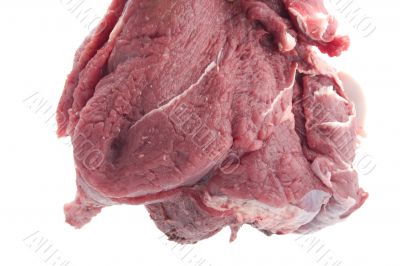 raw beef closeup