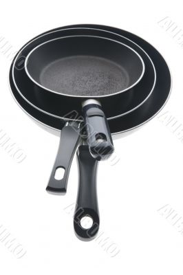 Black griddle closeup