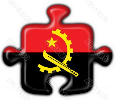angola button flag puzzle shape