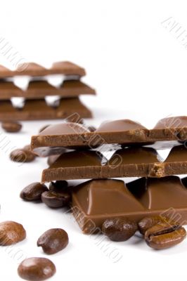 chocolate and coffee beans