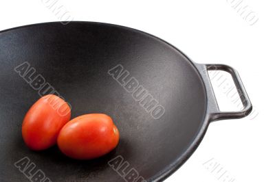 Tomatoes in Wok