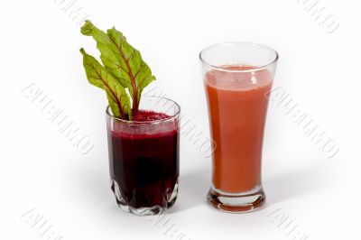 Beetroot  and carrot juice
