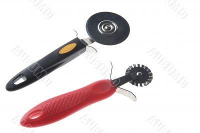 pizza knife on white