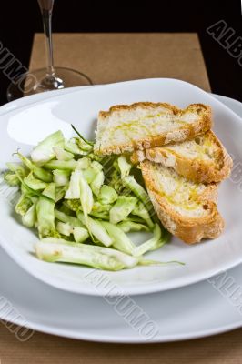 salad and bread