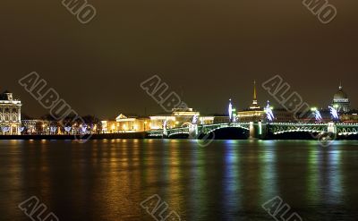 St.-Petersburg, the bridge, night