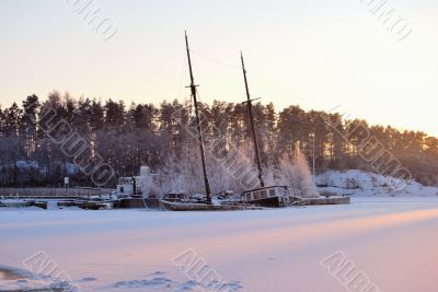 Frozen Boat