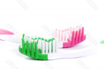 two toothbrushes