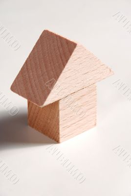 Wooden model of house