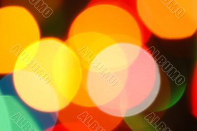 Abstract background of holiday lights