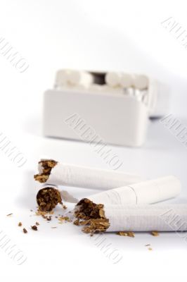 broken cigarettes
