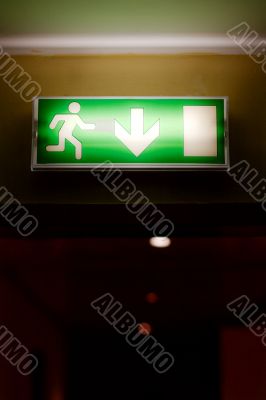 Exit sign