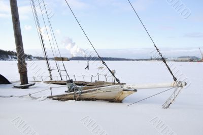 Fragment of Frozen Boat