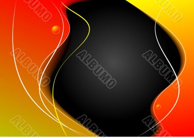 Abstract colored waved background
