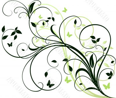 Floral  background vector