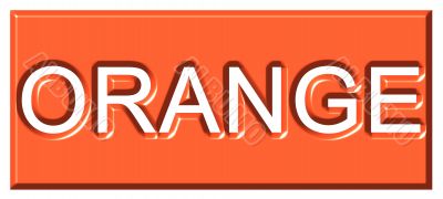 3d Orange Badge