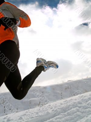 Runner in Snow