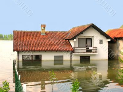 Flood - house in water