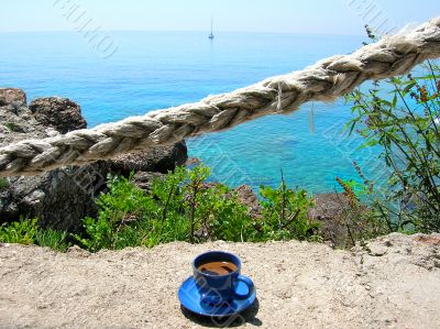 Morning coffee on terrace