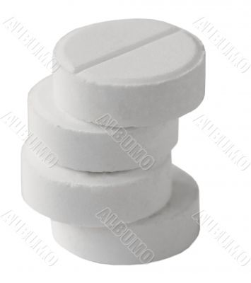 Pile from four gray tablet