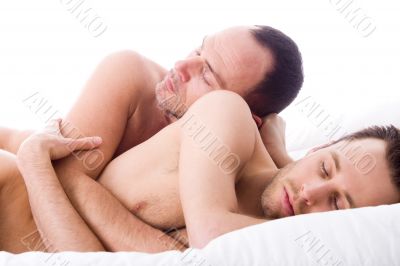 Sleeping 2 men