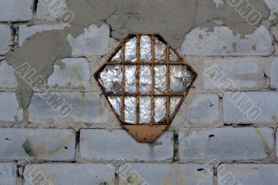 Brick wall, window