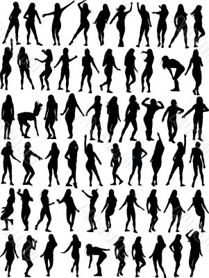 Dancing woman collection