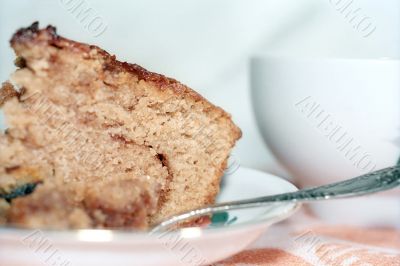 Chocolate cake close up