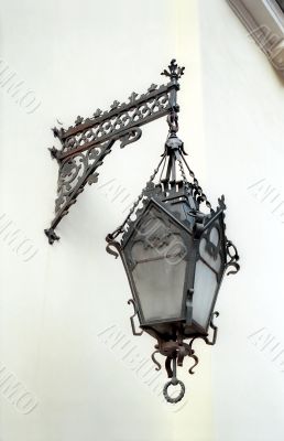 Decorative lantern on the wall