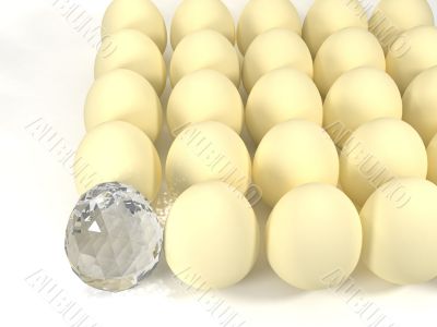 Egg and diamond