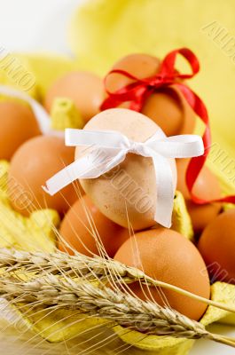 Eggs and wheat