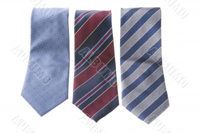 necktie on white background