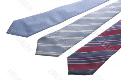 necktie on white closeup