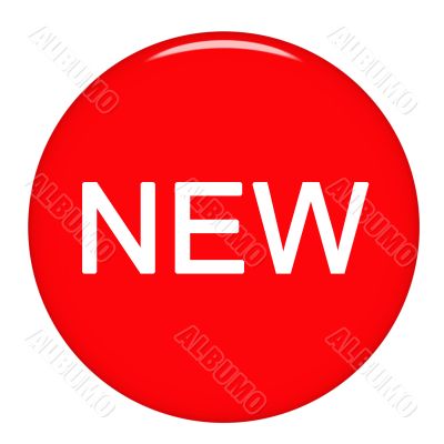 3d new badge with reflection