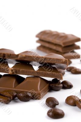 chocolate and coffee beans