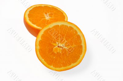 Slices of  juicy orange.