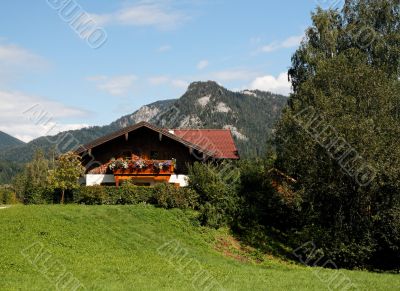 Landscape with chalet