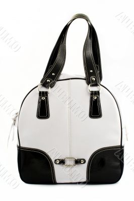Black and white handbag