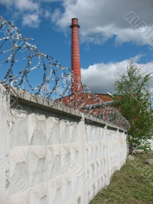 A secured industrial zone