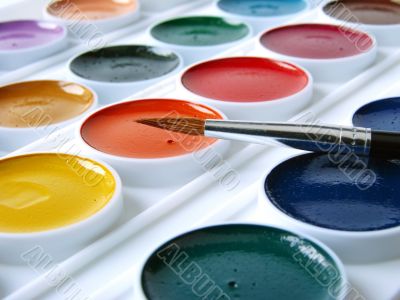 watercolor paints