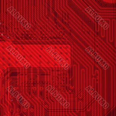 Industrial electronic red background