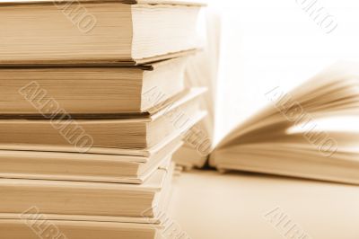 stack of books