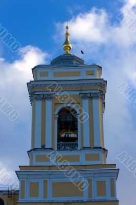 Flight over belfry