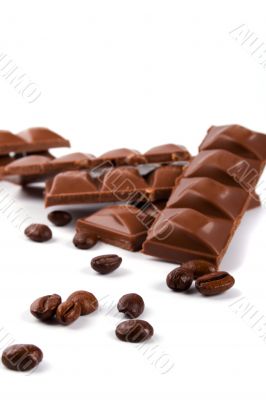 chocolate and coffee beans