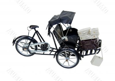 Rickshaw and luggage