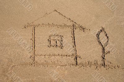 Image on the sand