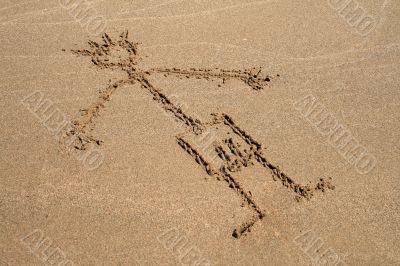 Image on the sand